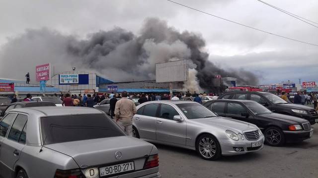 Пожар в торговом центре «Сядяряк» потушен